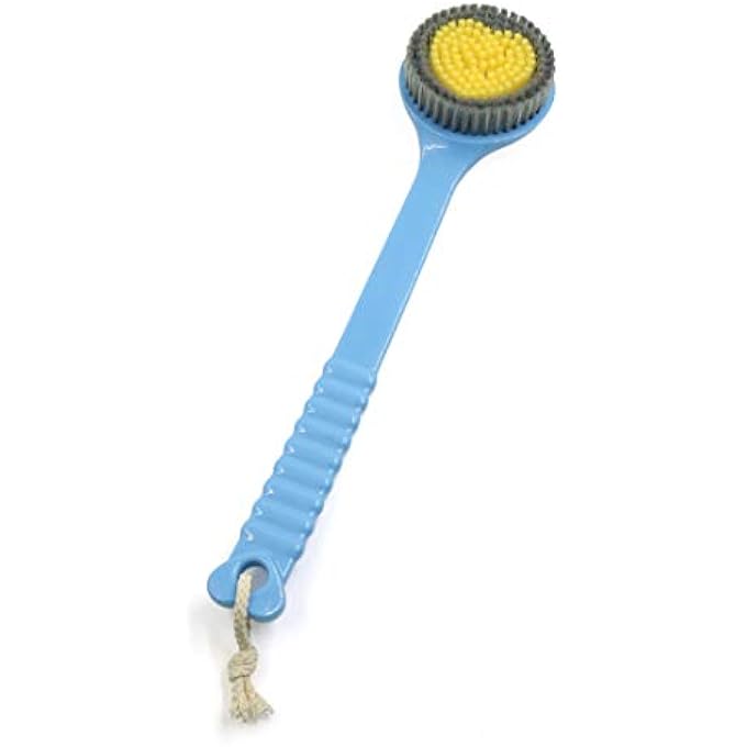 Ruilogod Blue Heart Pattern Soft Bristle Plastic Good Performance Body Brush Bath Shower Scrubber (id: f21 a30 295 d54 c3e - Image 1